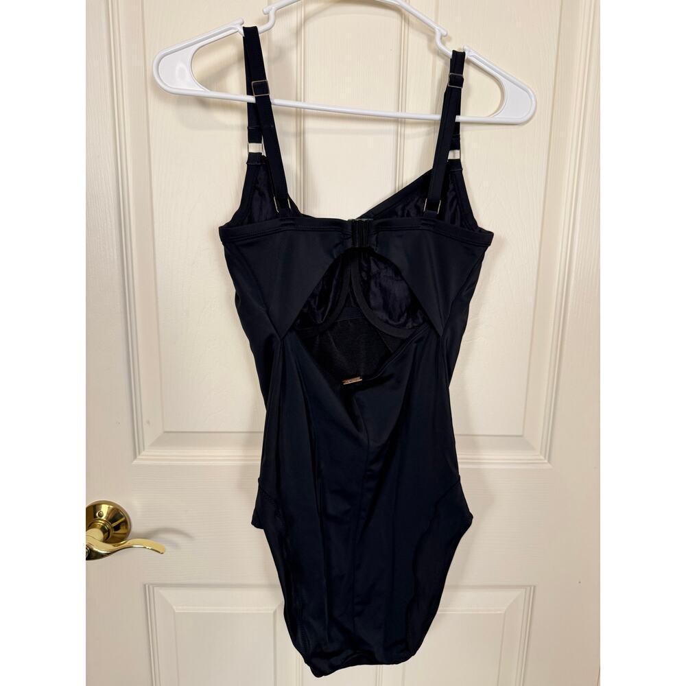 Panache Isobel One Piece Swimsuit Black 30FF Adjustable Straps VGUC - Picture 3 of 8